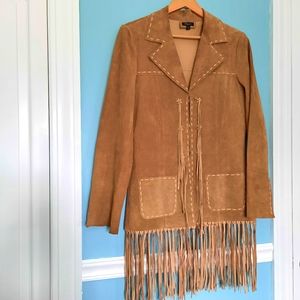 Vintage Leather Tassel Jacket by Fletcher London